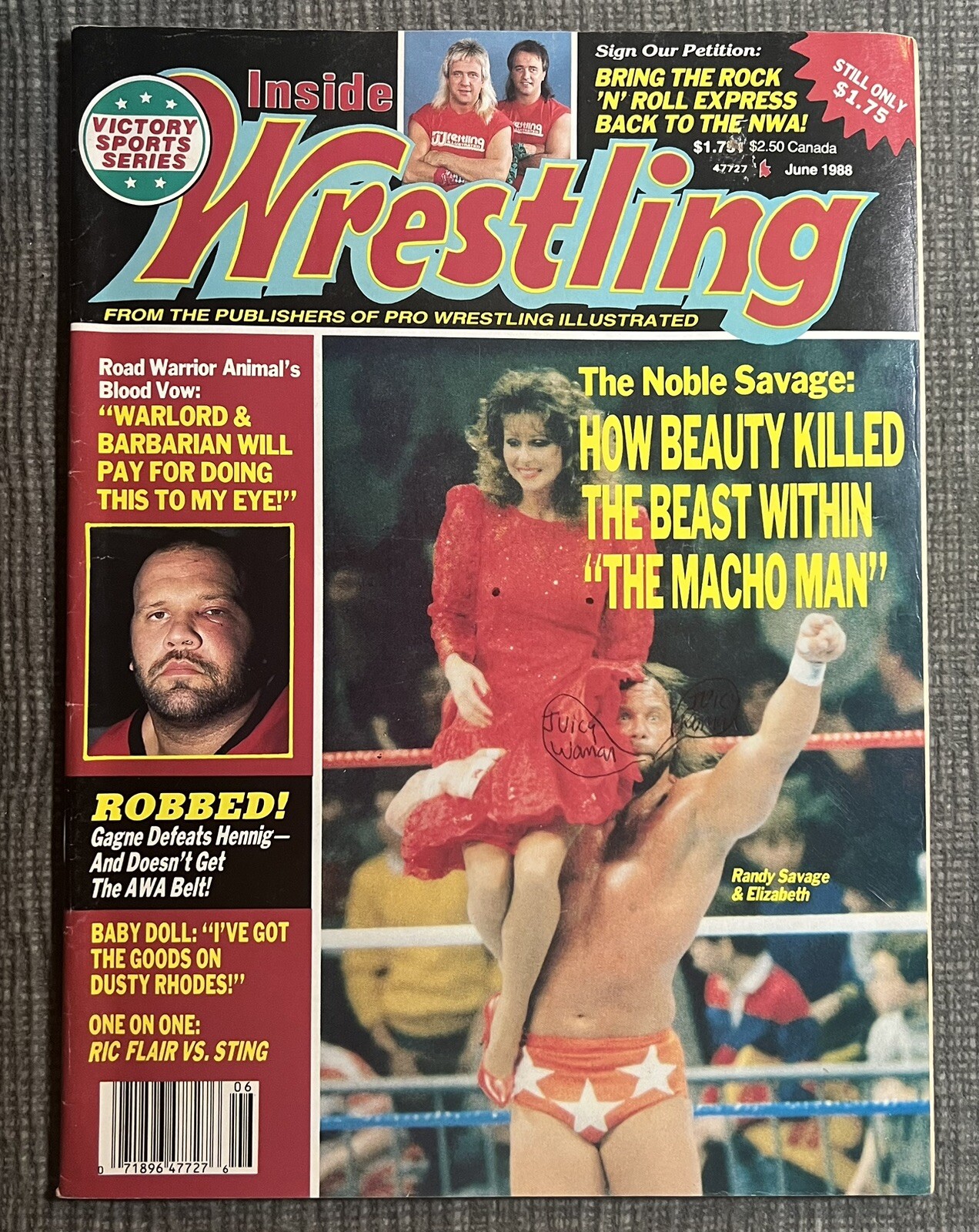 Randy Savage & Elizabeth Inside Wrestling Magazine June 1988 wwf wcw nwa Randy Savage & Elizabeth Inside Wrestling Magazine June 1988 wwf wcw nwa