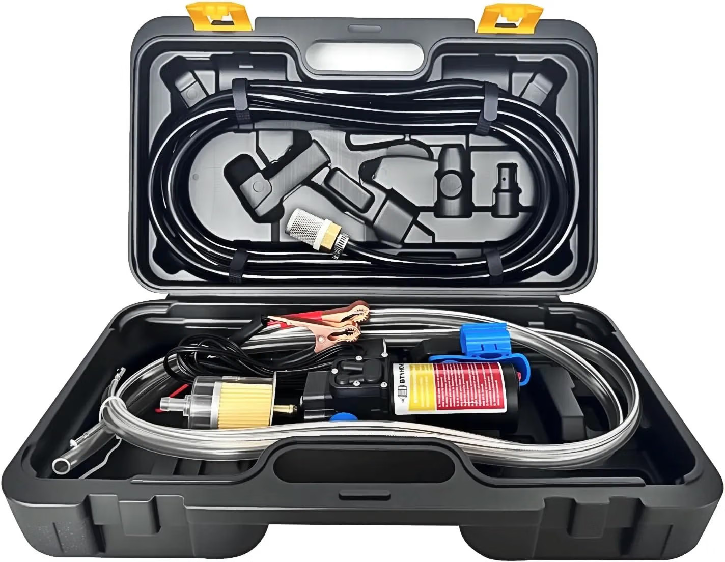 12V Fuel Transfer Pump Set Gasoline Transfer Pump Moves 85 Gallons of Gas or Die 12V Fuel Transfer Pump Set Gasoline Transfer Pump Moves 85 Gallons of Gas or Die