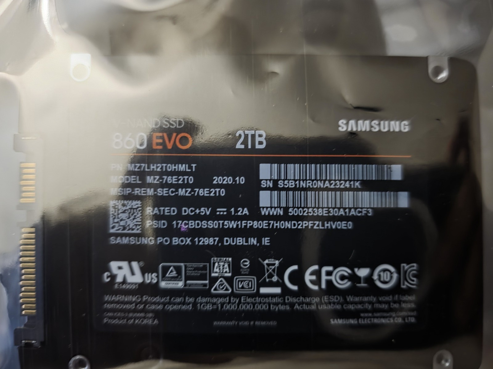 Samsung 860 EVO 2TB 2.5 Samsung 860 EVO 2TB 2.5