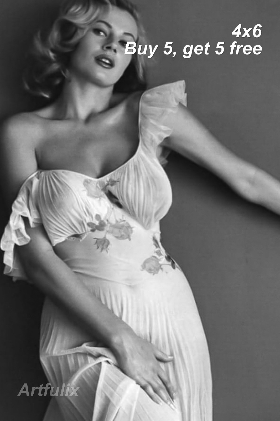 ANITA EKBERG 💚 4x6 Publicity Photo - 1950s Hollywood Actress - Classic Beauty