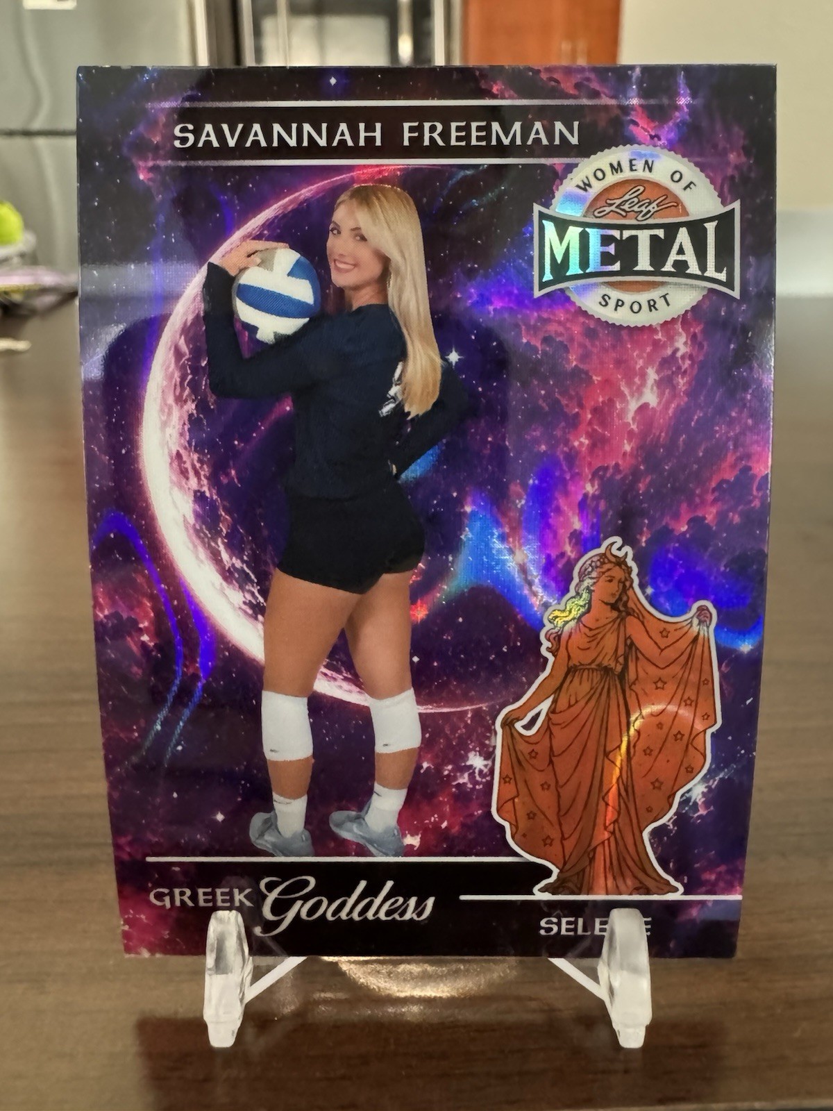 2026 Leaf Women of Sport Savannah Freeman Prospect RC Greek Goddess #1/1 2026 Leaf Women of Sport Savannah Freeman Prospect RC Greek Goddess #1/1
