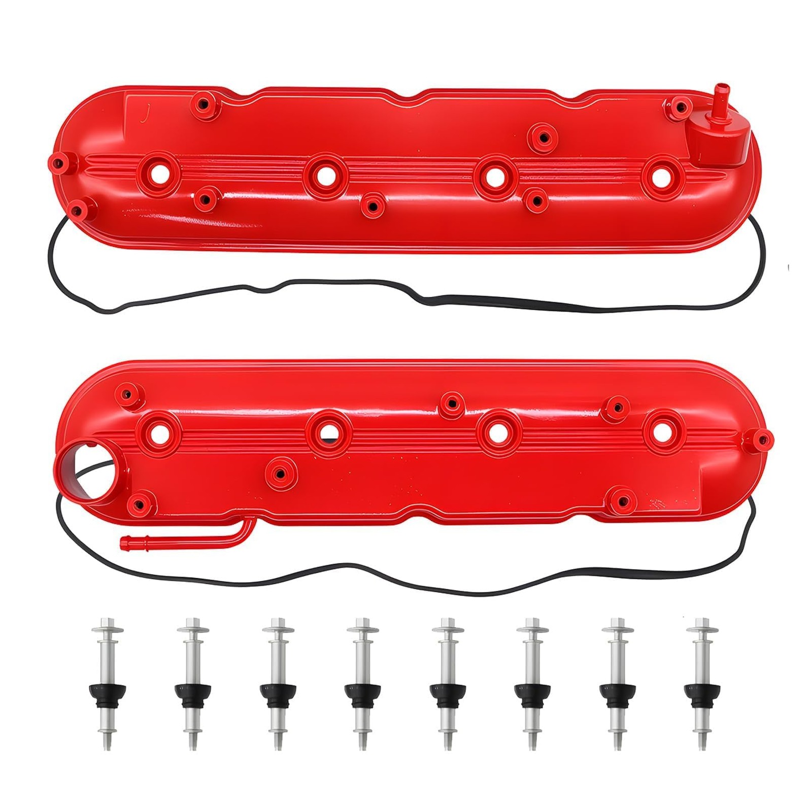 2PCS Aluminum Valve Covers fits Silverado Sierra Tahoe Yukon Suburban