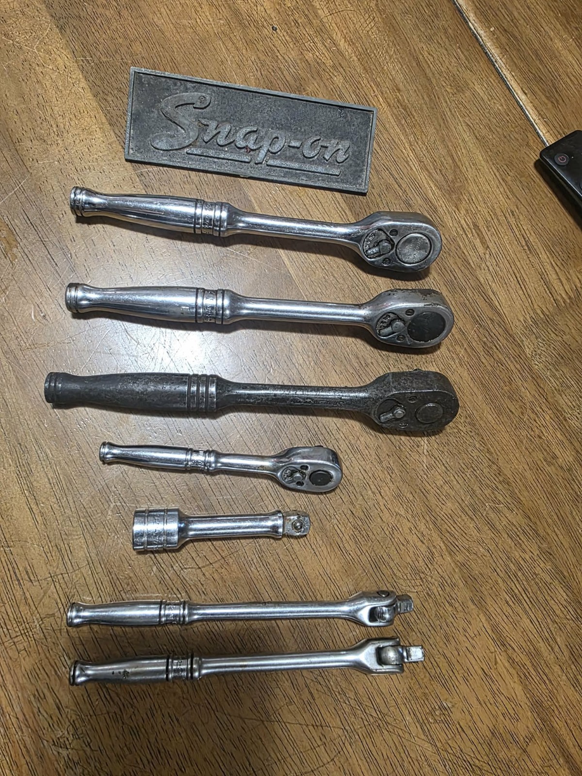 8pc LOT Vintage Snap-On Ratchet Set