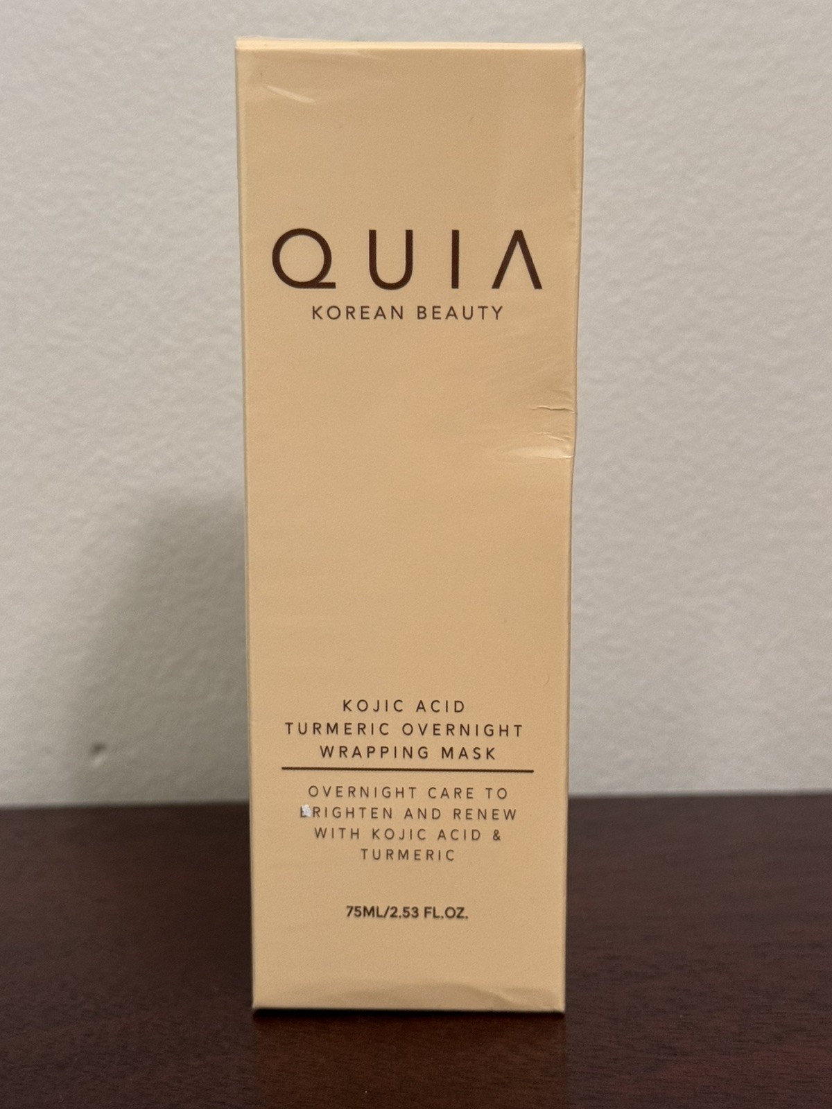 QUIA Turmeric + Kojic Acid Overnight Wrapping Mask Hydration Mask Sealed NIB QUIA Turmeric + Kojic Acid Overnight Wrapping Mask Hydration Mask Sealed NIB
