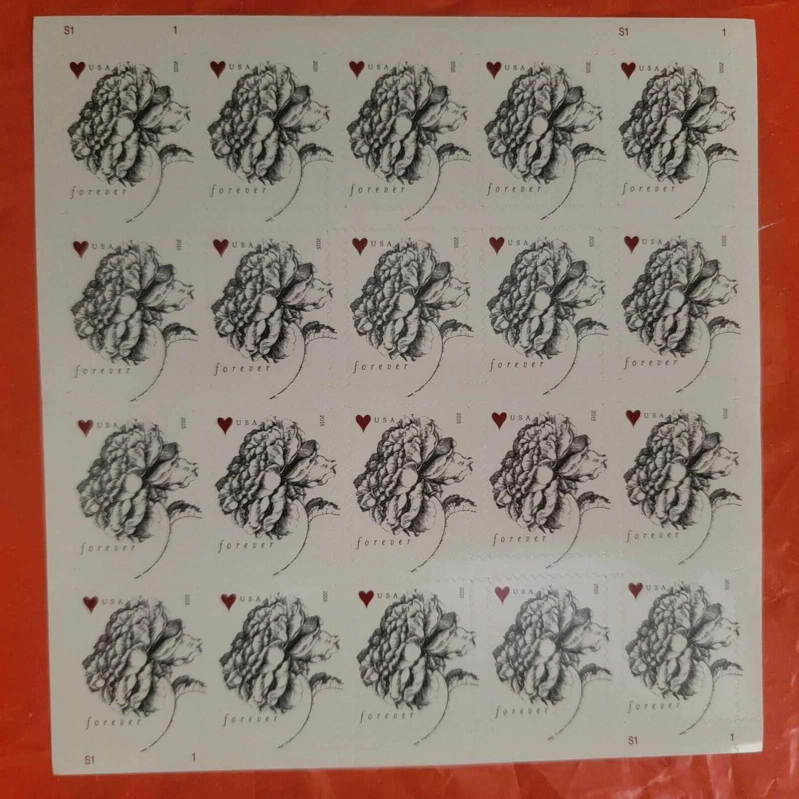 2015 Vintage Rose Pattern 100-stamp Wedding Stamp Creative stamp collectibles 2015 Vintage Rose Pattern 100-stamp Wedding Stamp Creative stamp collectibles