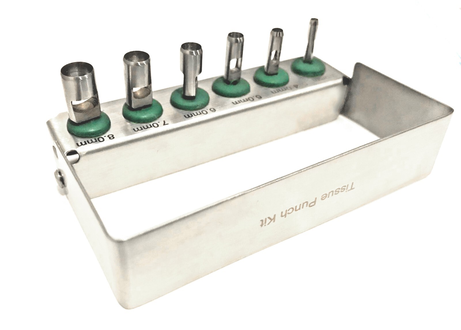 6 Pcs Dental Implant Tissue Punch Kit set Surgical Surgery With Box Holder