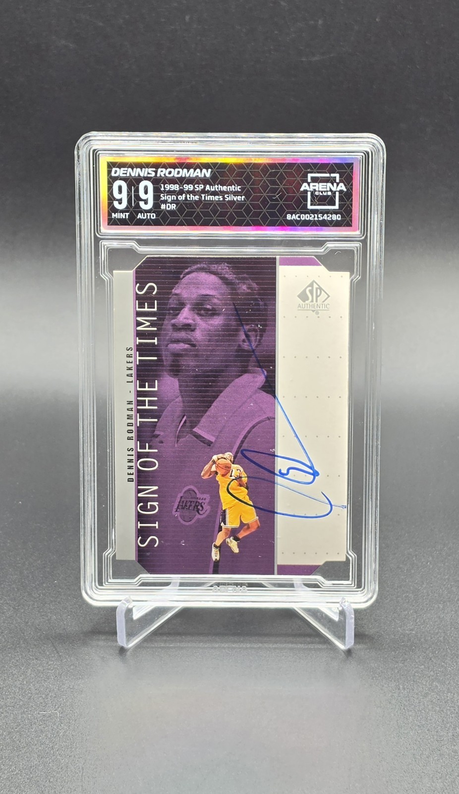 1998-99 SP Authentic Sign of the Times Dennis Rodman Clean 9 Mint Rare SSP Auto 1998-99 SP Authentic Sign of the Times Dennis Rodman Clean 9 Mint Rare SSP Auto