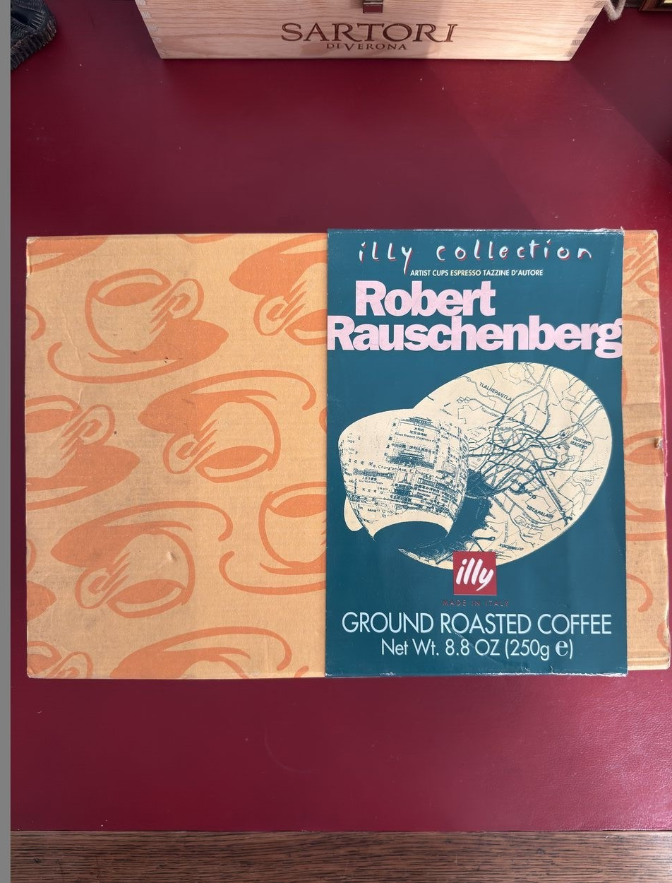illy Art Collection 1998 Rauschenberg World Cups 5 Espresso Cups Box
