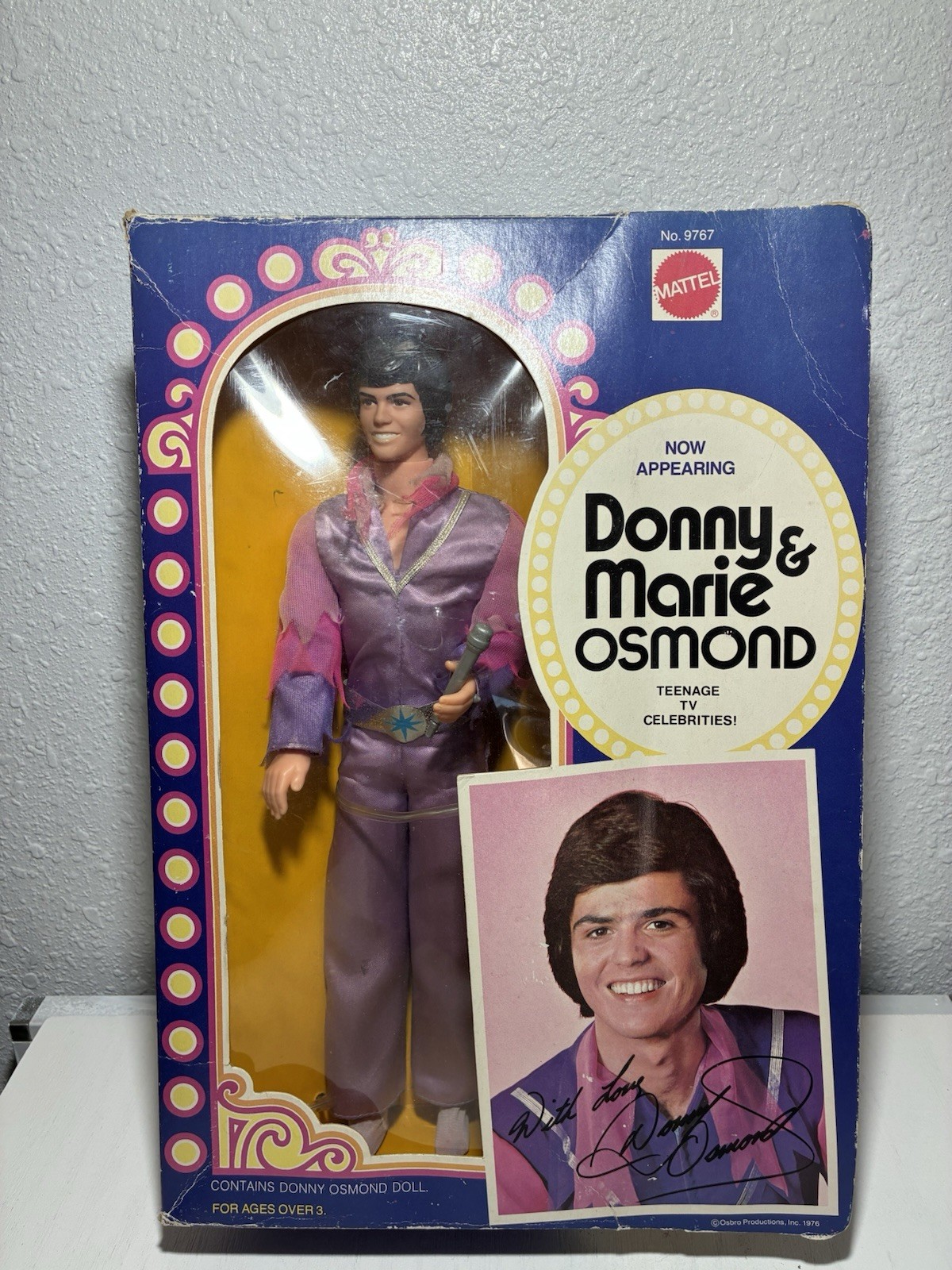 Vintage 1976 Mattel, Donnie Osmond Fashion Doll In Original Box Vintage 1976 Mattel, Donnie Osmond Fashion Doll In Original Box