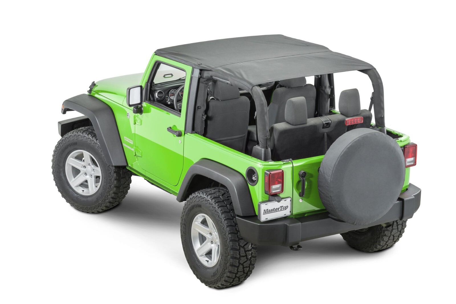 MasterTop ShadeMaker Plus Vinyl Bimini Top For 2007-2008 Jeep Wrangler JK 2 Door