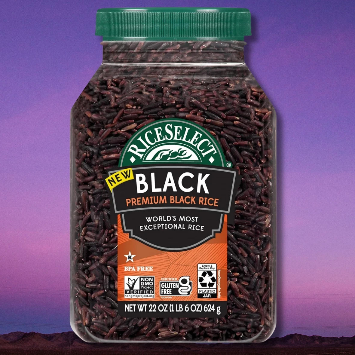 RiceSelect Premium Black Rice Whole-Grain Gluten-Free Non-GMO and Vegan Rice