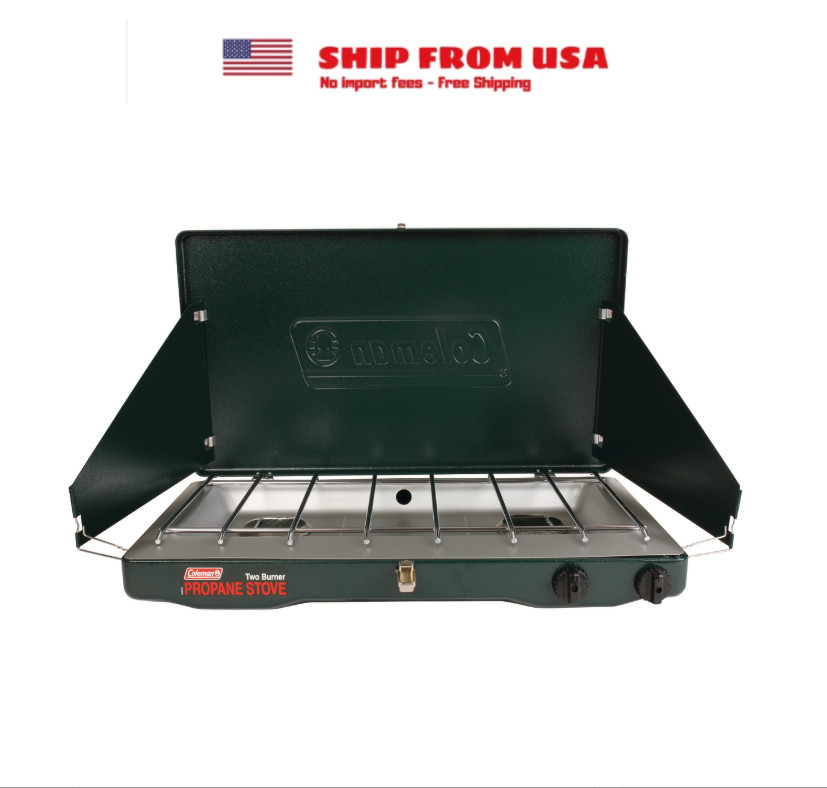 Coleman Brand, Matchlight 10,000 BTU 2-Burner Propane Stove, Black Coleman Brand, Matchlight 10,000 BTU 2-Burner Propane Stove, Black