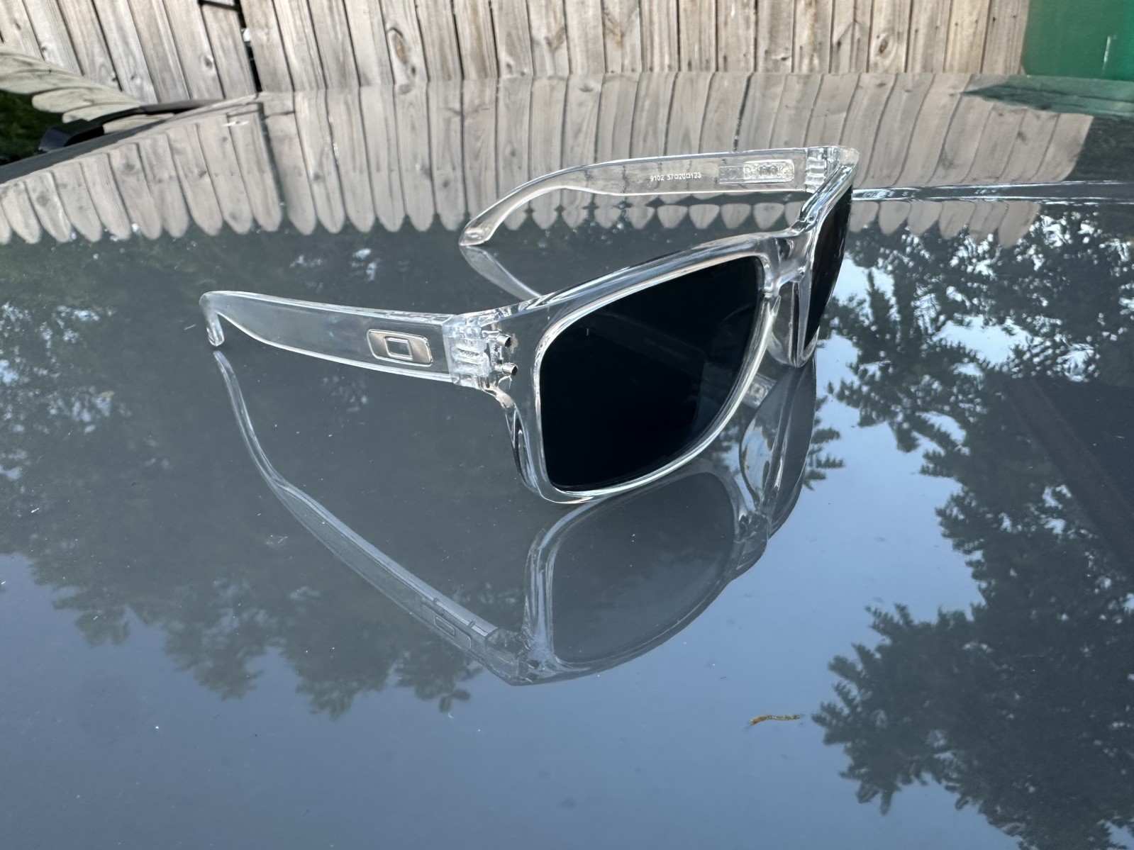 Oakley Holbrook “Style” Clear/Black Silver “O” Sunglasses NEW PLEASE READ Oakley Holbrook “Style” Clear/Black Silver “O” Sunglasses NEW PLEASE READ
