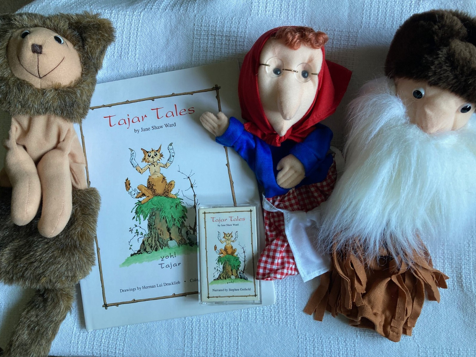Vintage JANE SHAW WARD THE TAJAR TALES COLLECTION PUPPETS HC BOOK & JACKET TAPE Vintage JANE SHAW WARD THE TAJAR TALES COLLECTION PUPPETS HC BOOK & JACKET TAPE
