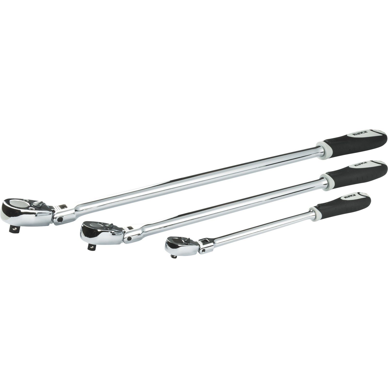 Klutch Flex Head Ratchet Set, 3-Pc., 1/4in., 3/8in. and 1/2in. Drive Klutch Flex Head Ratchet Set, 3-Pc., 1/4in., 3/8in. and 1/2in. Drive