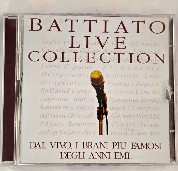 Franco Battiato Battiato Live Collection 2 CD 29 Tracks EMI Italy 1997