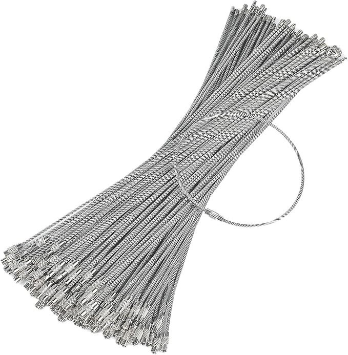 Pawfly 10 Inch Wire Keychain Cable Large Stainless Steel 10.3 inches, Silver Pawfly 10 Inch Wire Keychain Cable Large Stainless Steel 10.3 inches, Silver