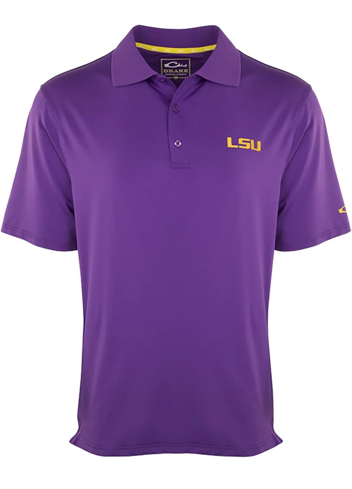 NEW Louisiana State LSU Tigers Golf SS Collared Polo Shirt Mens Medium