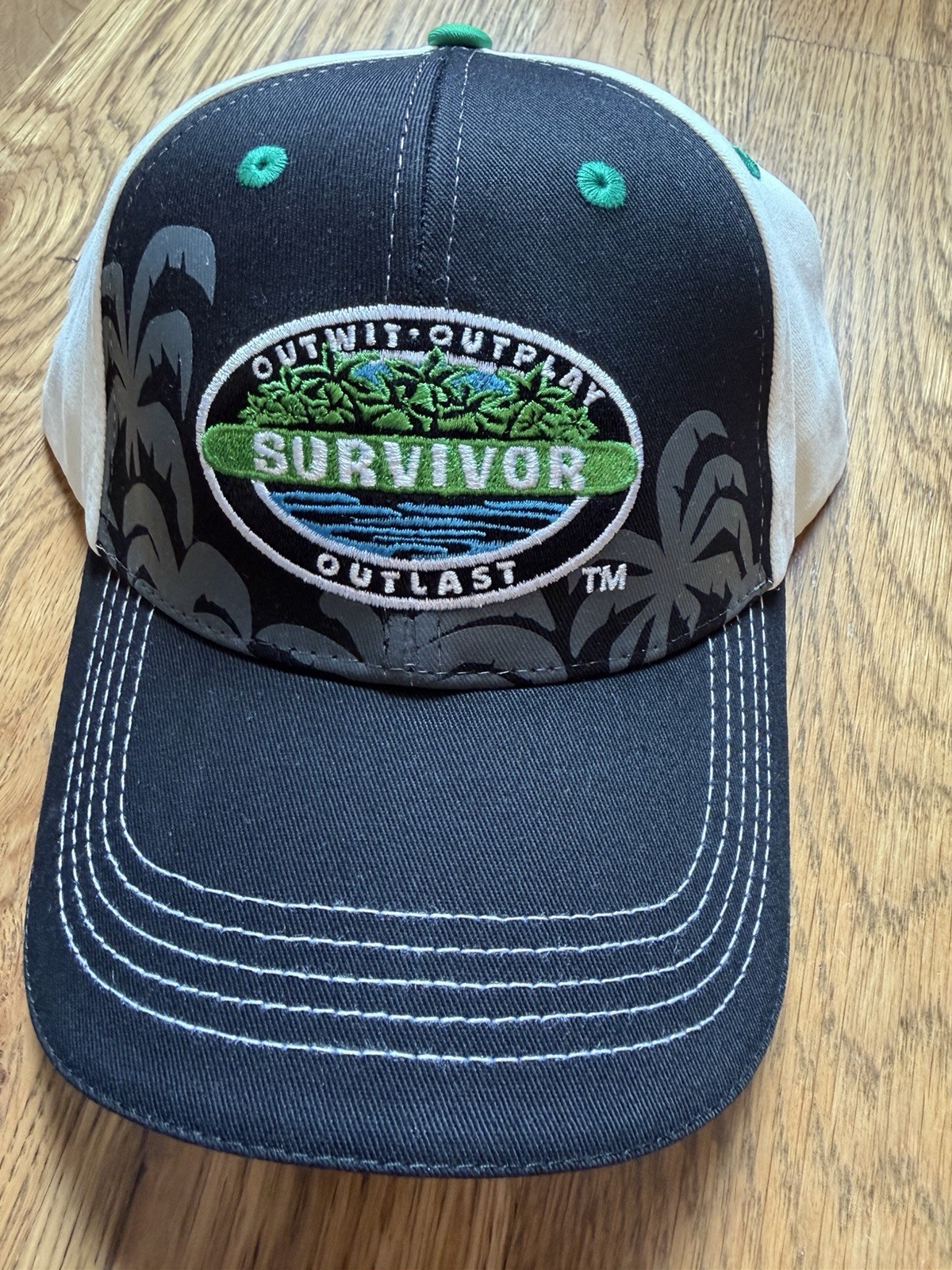 CBS Survivor Outwit Outplay Outlast Baseball Cap Jeff Probst Black Official CBS Survivor Outwit Outplay Outlast Baseball Cap Jeff Probst Black Official