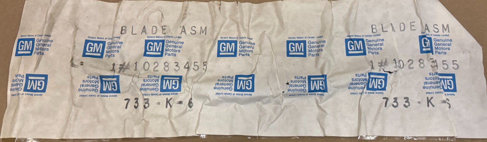 NOS Genuine GM Windshield Wiper Blade #10283455 Caprice (\'82-\'90) NOS Genuine GM Windshield Wiper Blade #10283455 Caprice (\'82-\'90)