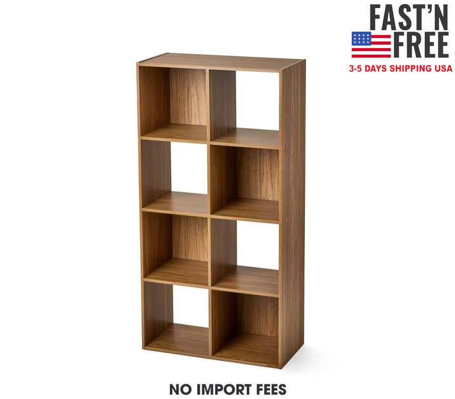 Mainstays 8 Cube Storage Organizer, Warm Walnut Mainstays 8 Cube Storage Organizer, Warm Walnut