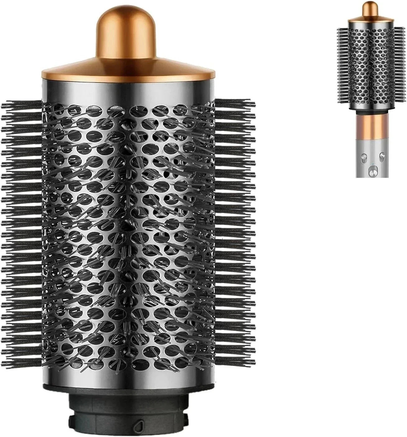 Dyson Airwrap Large Round Volumizing Brush - Nickel/Copper Fluffy Styler Dyson Airwrap Large Round Volumizing Brush - Nickel/Copper Fluffy Styler
