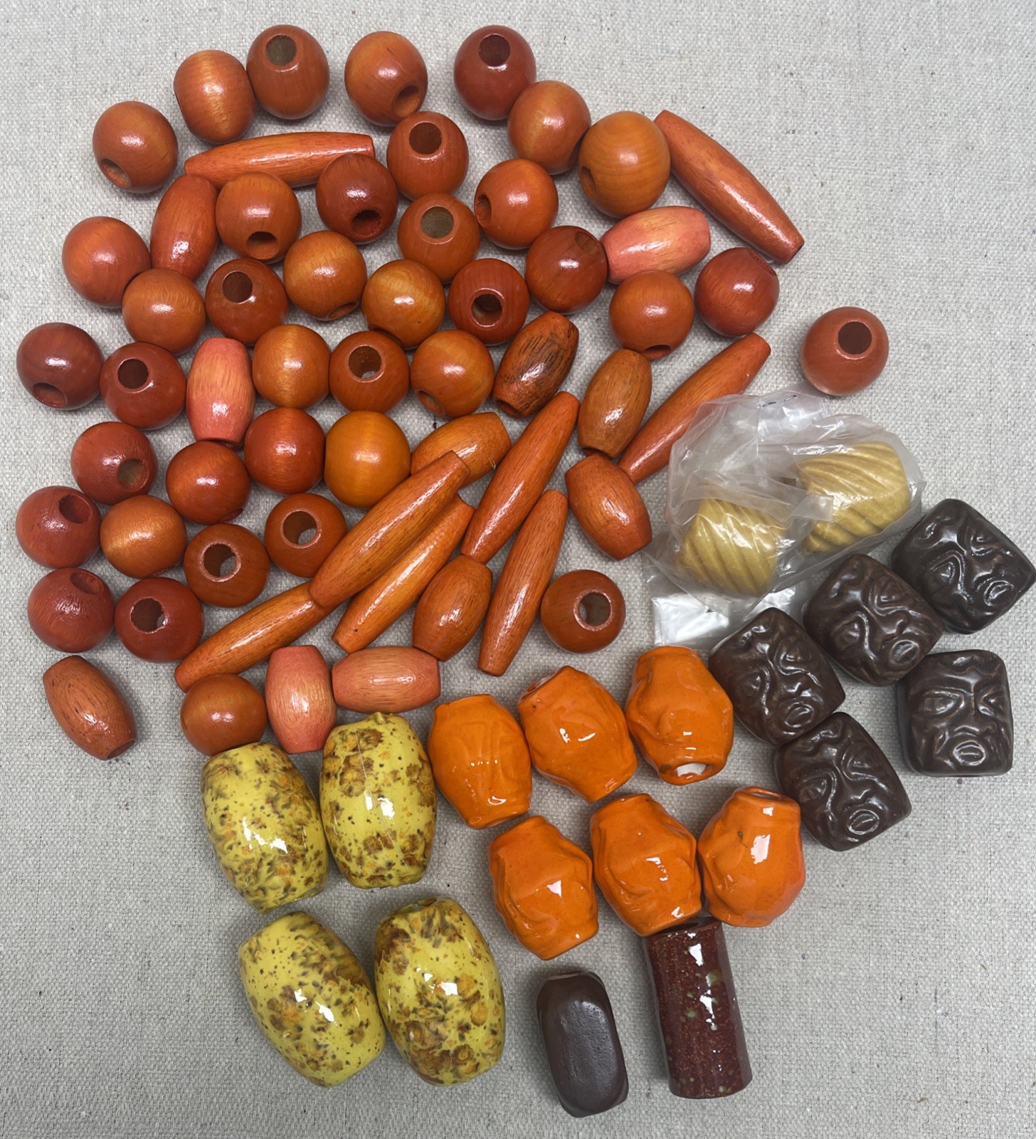 Vintage 1970’s Macrame Craft Beads Vintage 1970’s Macrame Craft Beads