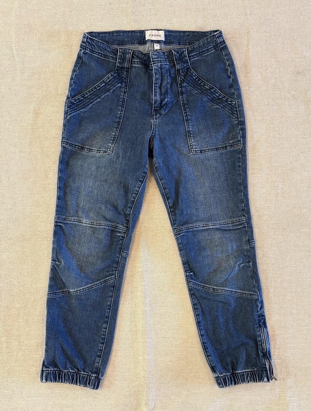 FRAME Trapunto Denim Pant Jean Waltz BBTMVP785 Size 30 FRAME Trapunto Denim Pant Jean Waltz BBTMVP785 Size 30