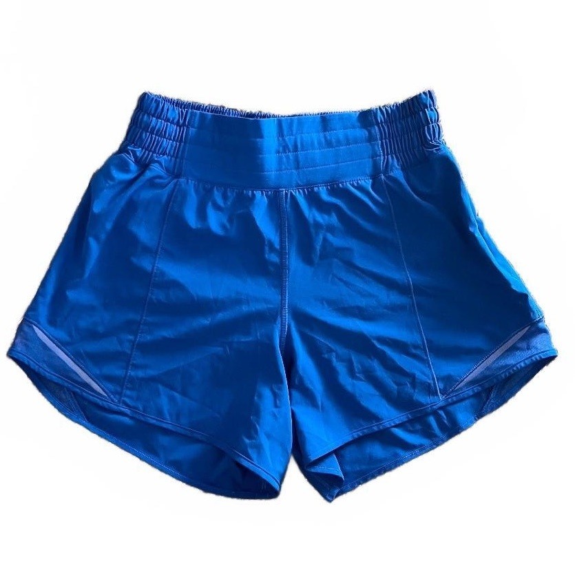 Lululemon Hotty Hot Blue Lined Athletic Shorts Running Performance Gym