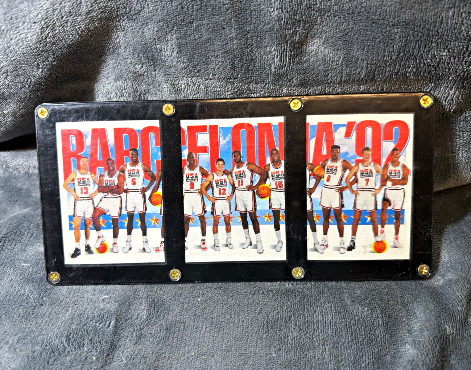 1992 SkyBox USA Dream Team #544 545 546 Complete Set Jordan Bird Magic Display