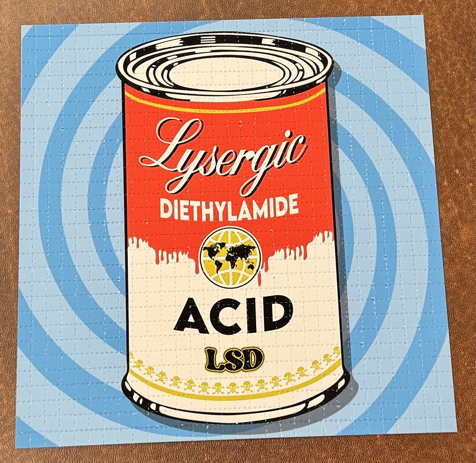 Bicycle Day Blotter Art Print Denial SUper SoUp S/# 60 Andy Warhol Pop Tribute