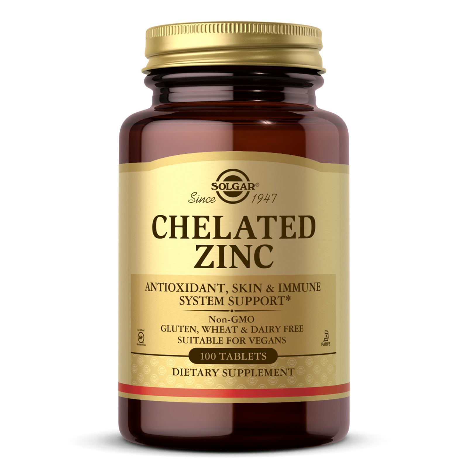Solgar Chelated Zinc 100 Tablets Solgar Chelated Zinc 100 Tablets