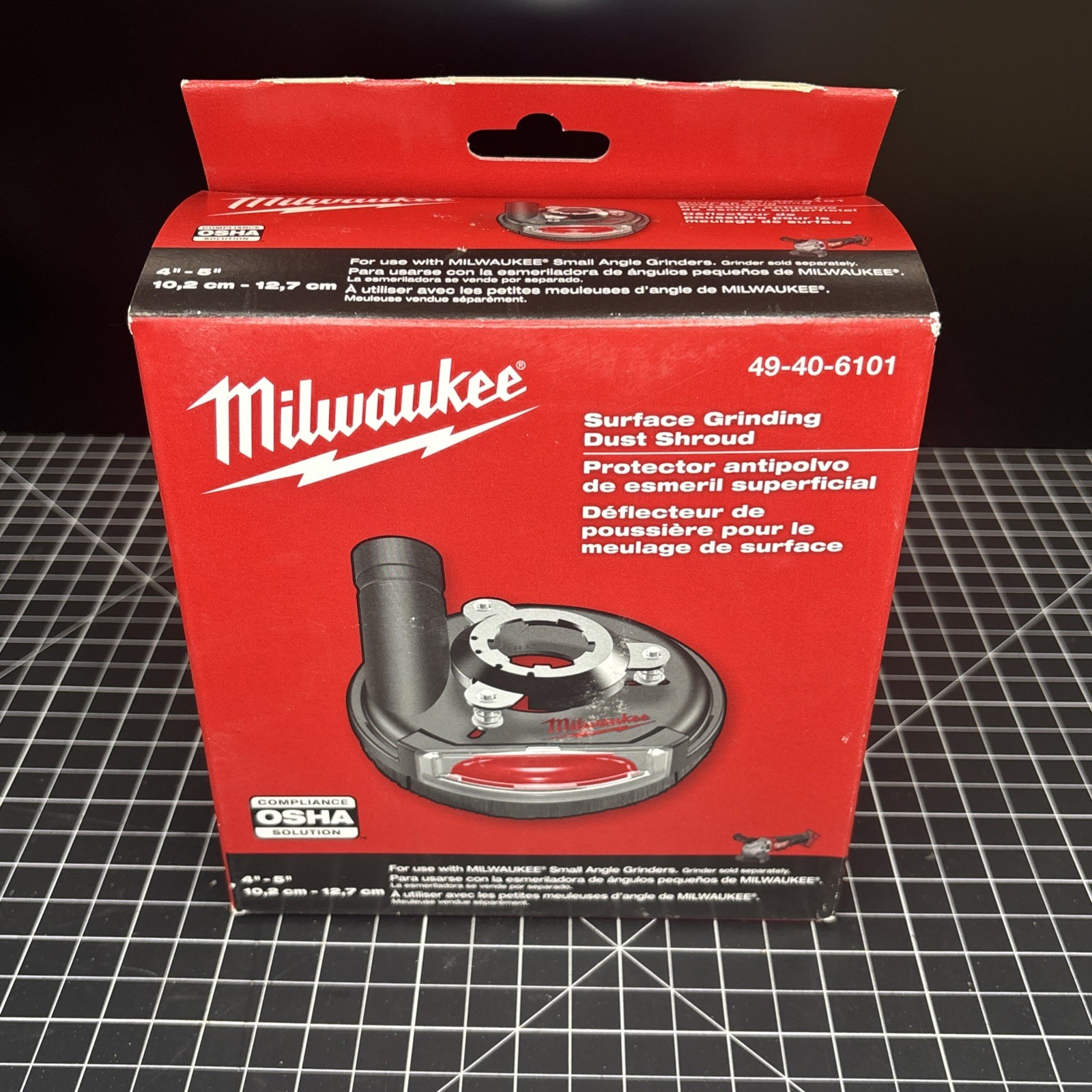 Milwaukee Surface Grinding Dust Shroud 49-40-6101 4-5” NIB Unopened Milwaukee Surface Grinding Dust Shroud 49-40-6101 4-5” NIB Unopened