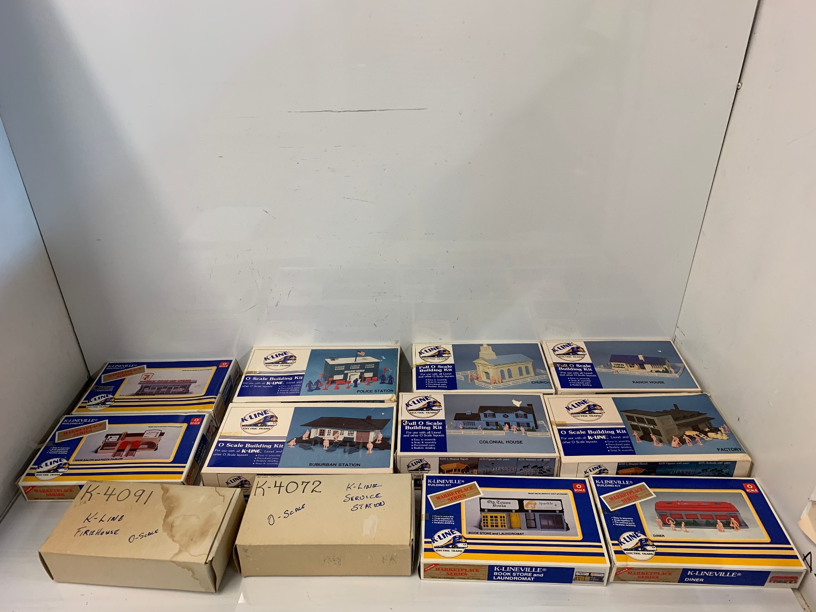 Lot of 12 K-Line O Scale Building Kits K-Lineville Diner Station Church Factory Lot of 12 K-Line O Scale Building Kits K-Lineville Diner Station Church Factory