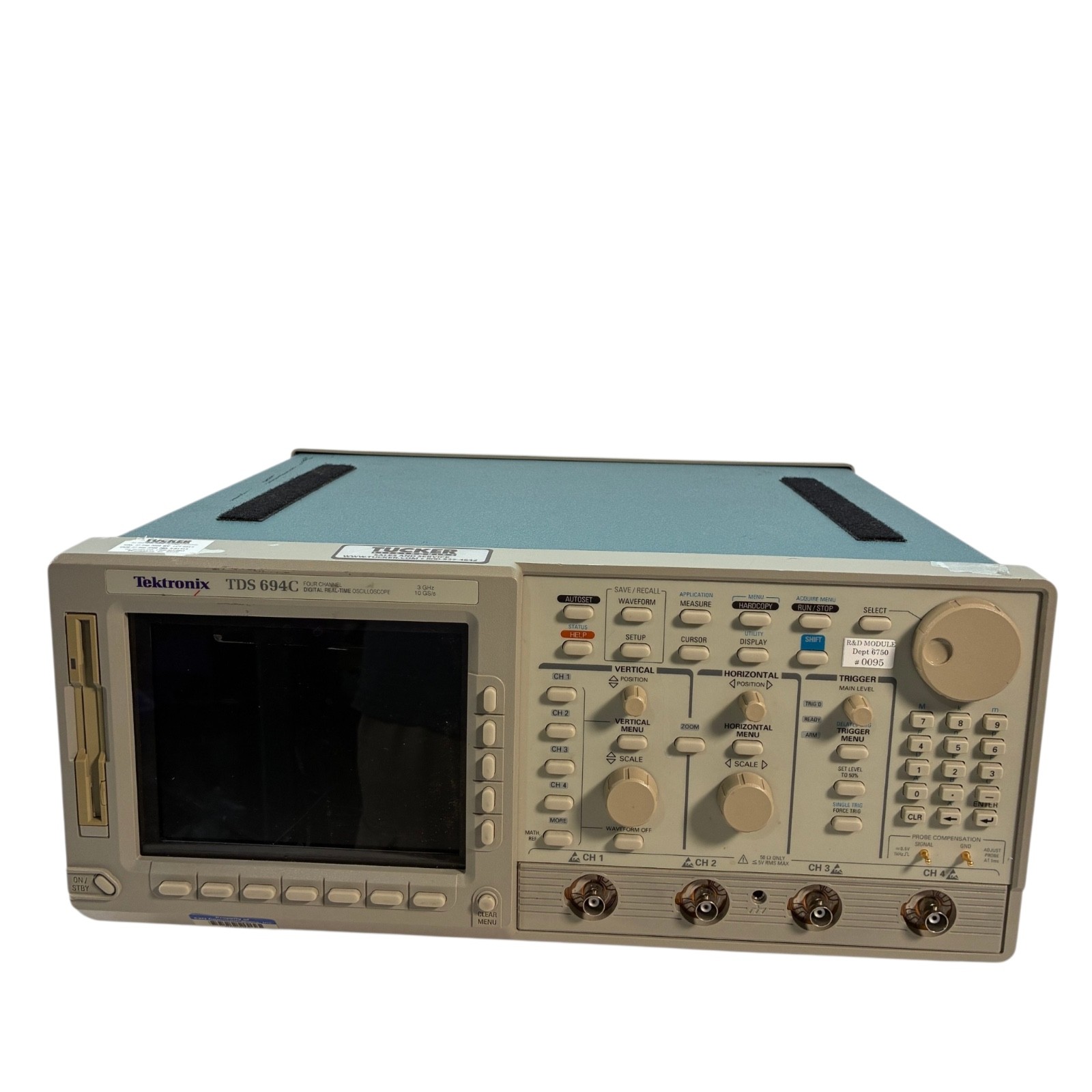 Tektronix TDS 694C 4 Ch 3GHz 10GS/s Digital Real-Time Oscilloscope Opt 1M 2F