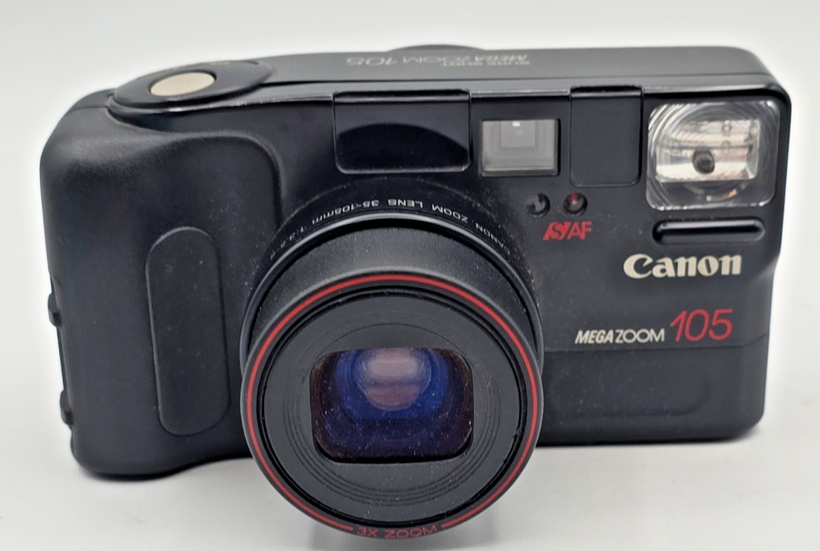 Canon Sure Shot Mega Zoom 105 Autoboy Point & Shoot 35mm Film Camera WORKS Canon Sure Shot Mega Zoom 105 Autoboy Point & Shoot 35mm Film Camera WORKS