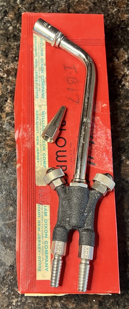 Vintage William Dixon Model D Hi-Heat Gas Blowpipe Torch Tips Case Missing A Tip Vintage William Dixon Model D Hi-Heat Gas Blowpipe Torch Tips Case Missing A Tip