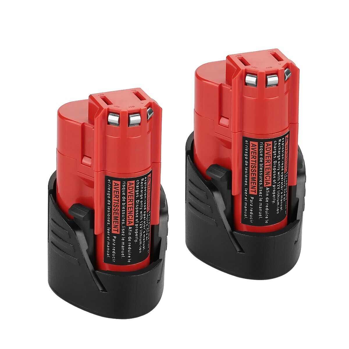 NEW 2Pack for Milwaukee M12 48-11-2460 Lithium-ion 12V Battery Extended Capacity