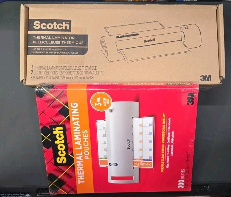Scotch Thermal Laminating Size 8.9 Scotch Thermal Laminating Size 8.9