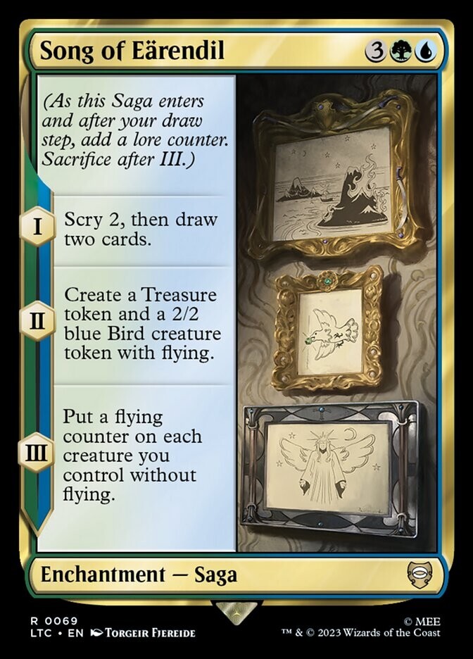 Song of Earendil 0069 Non Foil Rare LOTR Commander MTG Near Mint