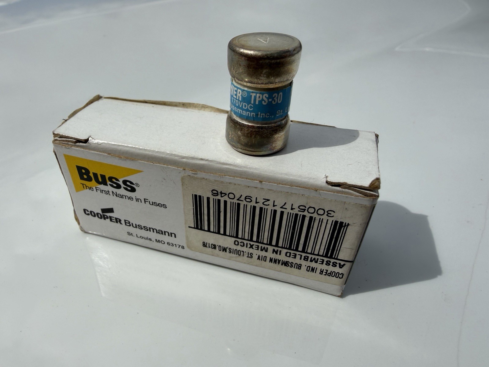 Bussmann TPS-30 Telpower 30A 170VDC Telecom Fuses NEW BOX OF 10 Cooper Eaton