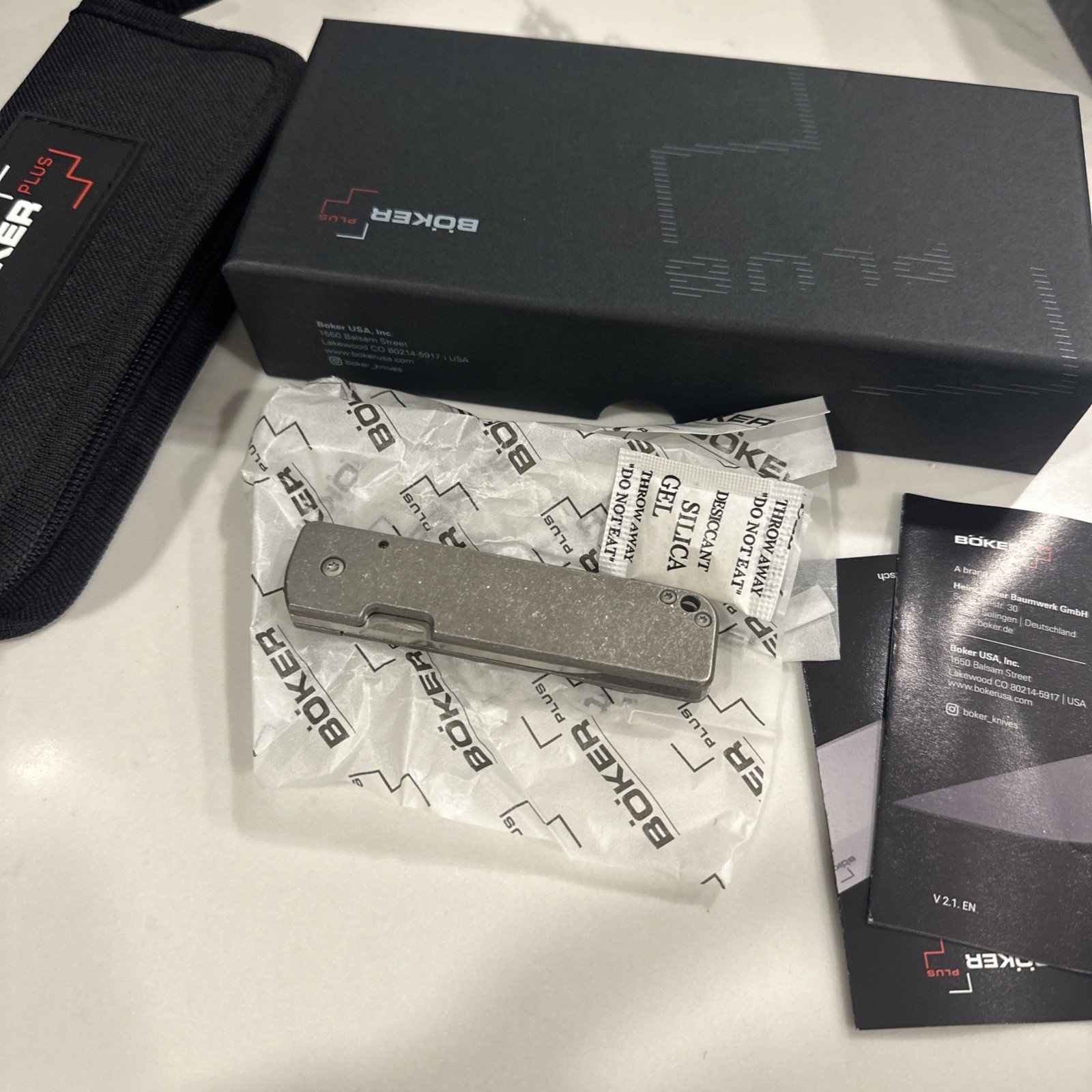 Boker Plus Lancer 42 Serge Panchenko Titanium M390 Folding Knife Discontinued Boker Plus Lancer 42 Serge Panchenko Titanium M390 Folding Knife Discontinued