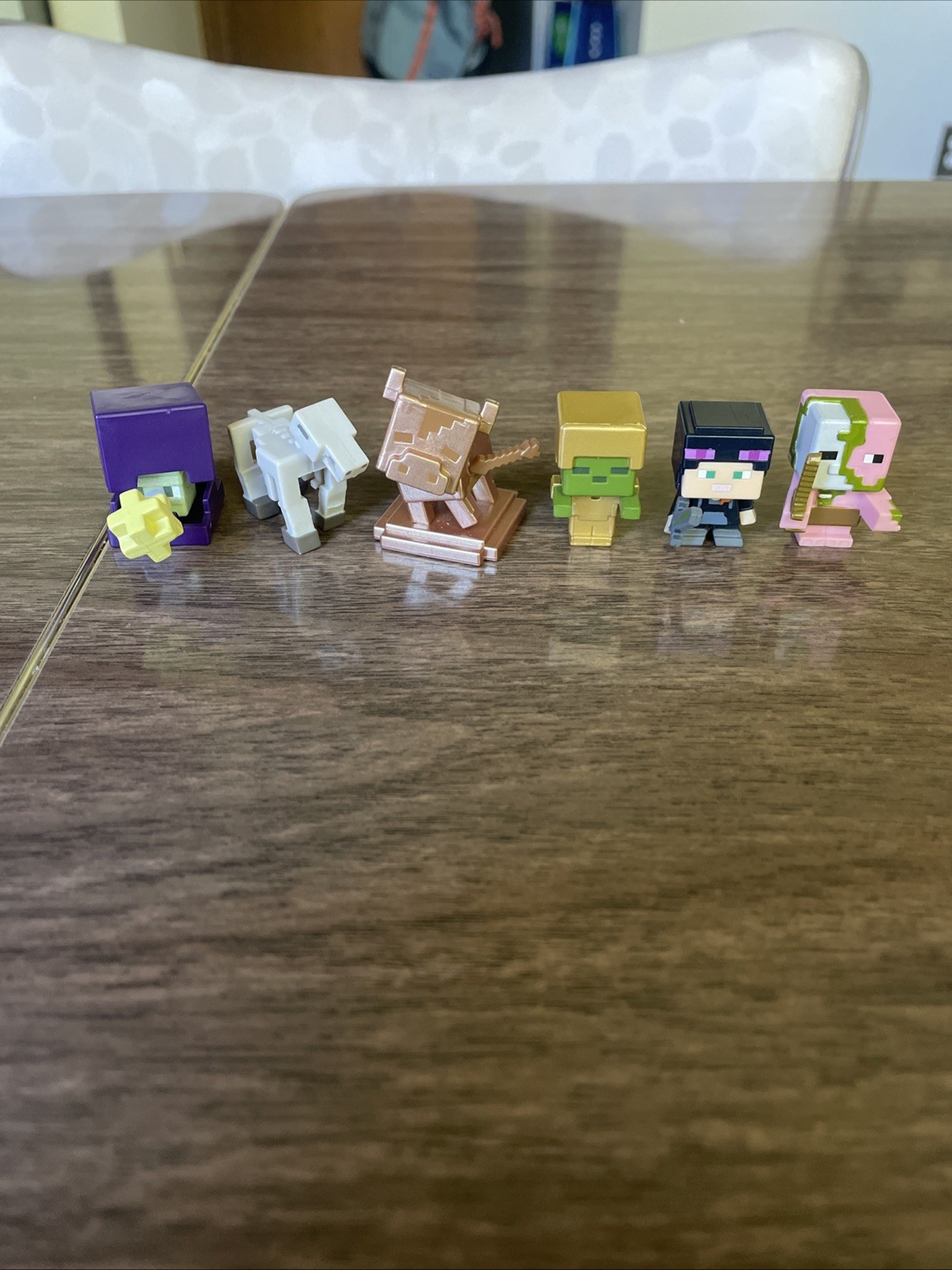 Minecraft Mini Figures Collectible Lot Mattel Mojang Set of 6 Minecraft Mini Figures Collectible Lot Mattel Mojang Set of 6
