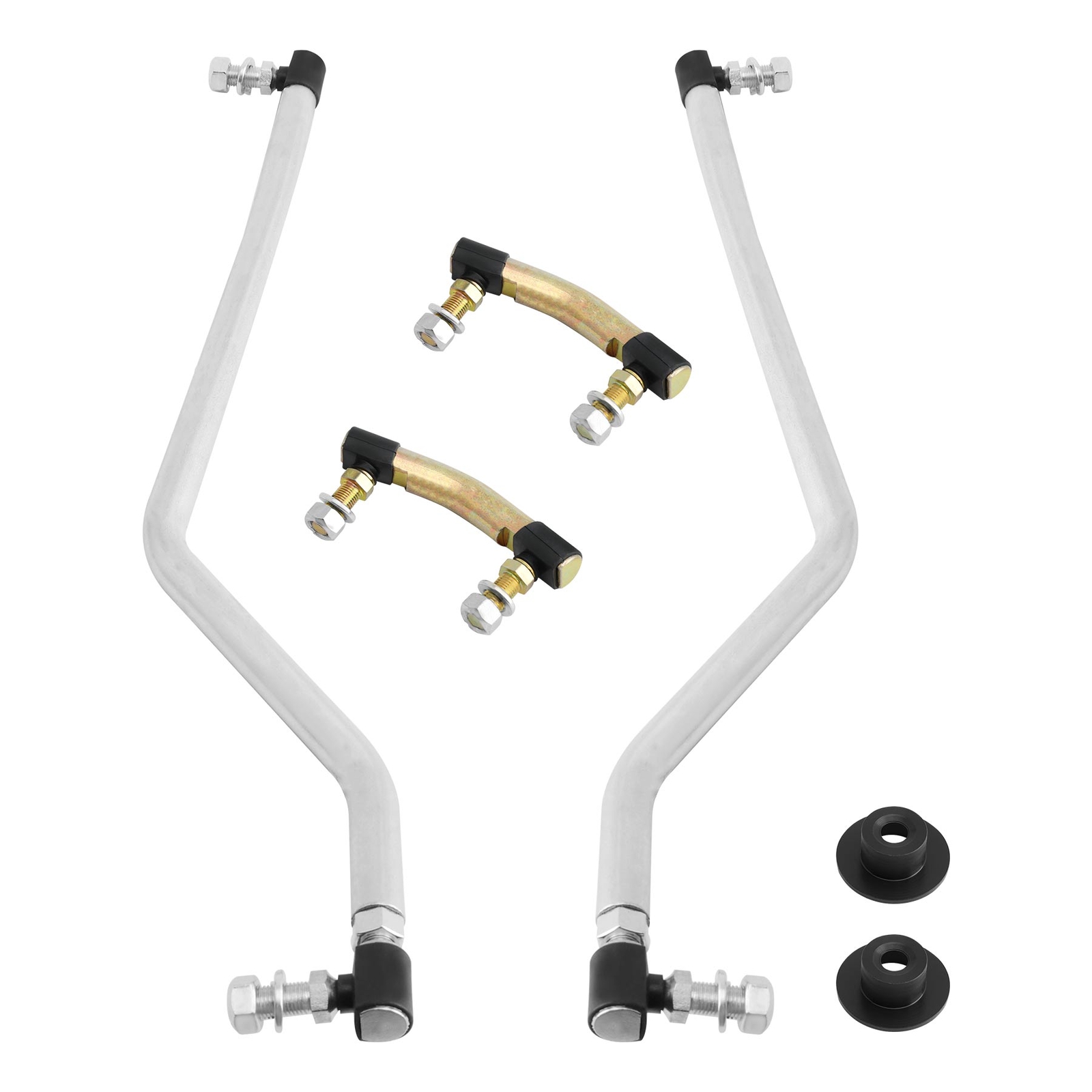Adjustable LH/RH Steering Drag Link Set w/ Gear Caps For Craftsman Husqvarna AYP