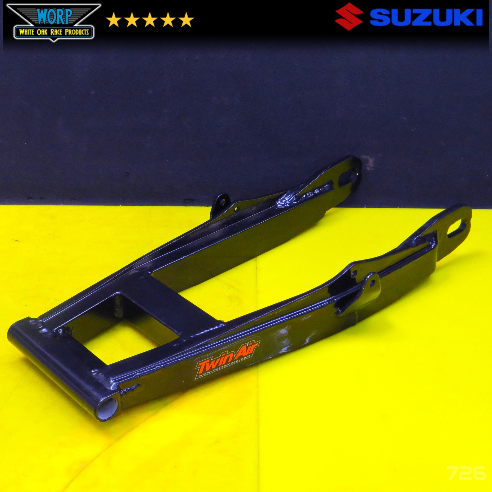 1979-1980 SUZUKI RM125 REAR SWINGARM SWING ARM SUSPENSION SHOCK PIVOT OEM NICE 1979-1980 SUZUKI RM125 REAR SWINGARM SWING ARM SUSPENSION SHOCK PIVOT OEM NICE