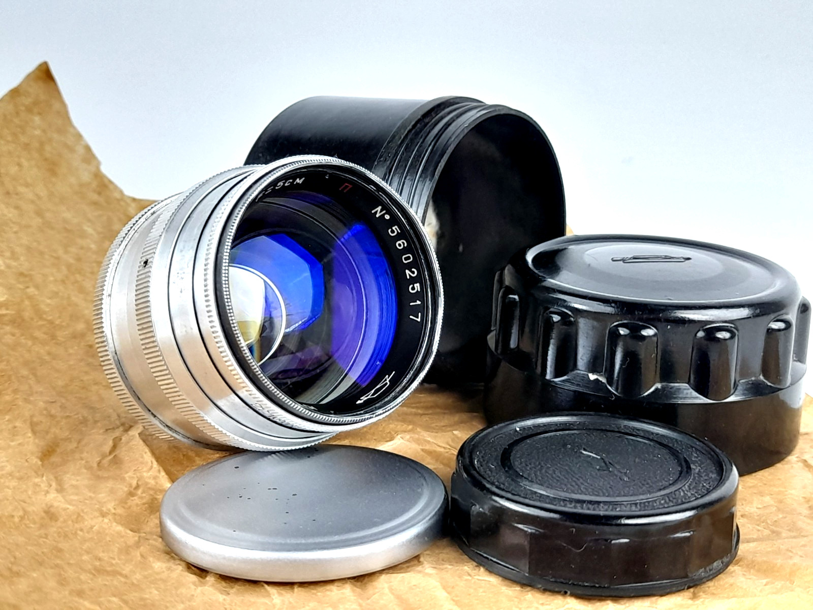 KMZ EARLY RARE 1956 year Jupiter-3 50mm F1.5 red\