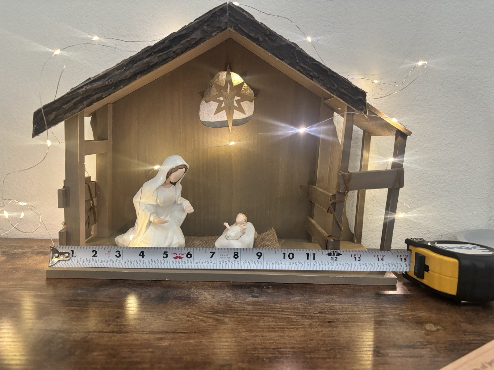 Wooden Nativity Stable Manger Creche Christmas Wooden Nativity Stable Manger Creche Christmas