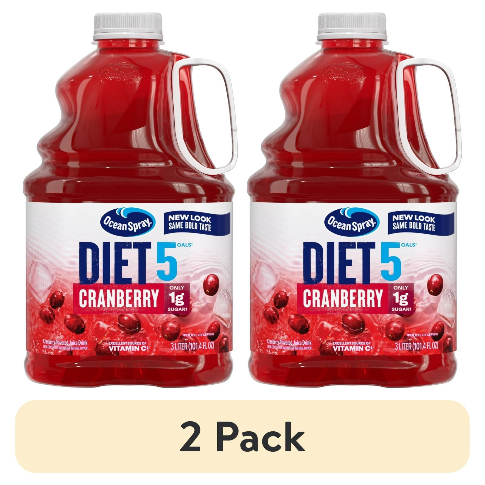 (2 pack) Ocean Spray® Diet Cranberry Juice Drink, 101.4 fl oz Bottle (2 pack) Ocean Spray® Diet Cranberry Juice Drink, 101.4 fl oz Bottle