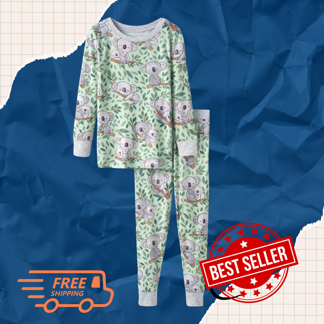 [HOT SALE] Little Sleepies Koala Cuddles Two-Piece Pajama Set Bamboo Viscose PJ