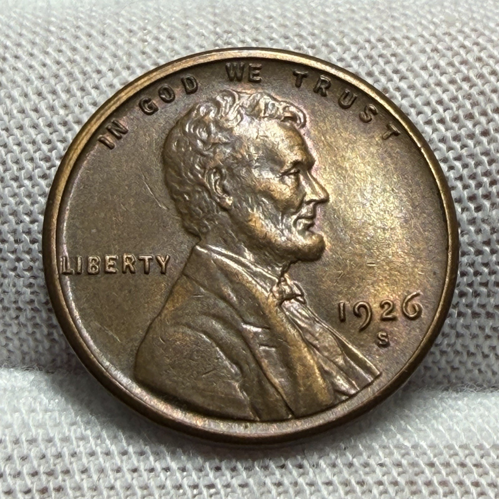 1926-S Semi-Key Date Lincoln Wheat Cent Penny receive coin pictured #6376